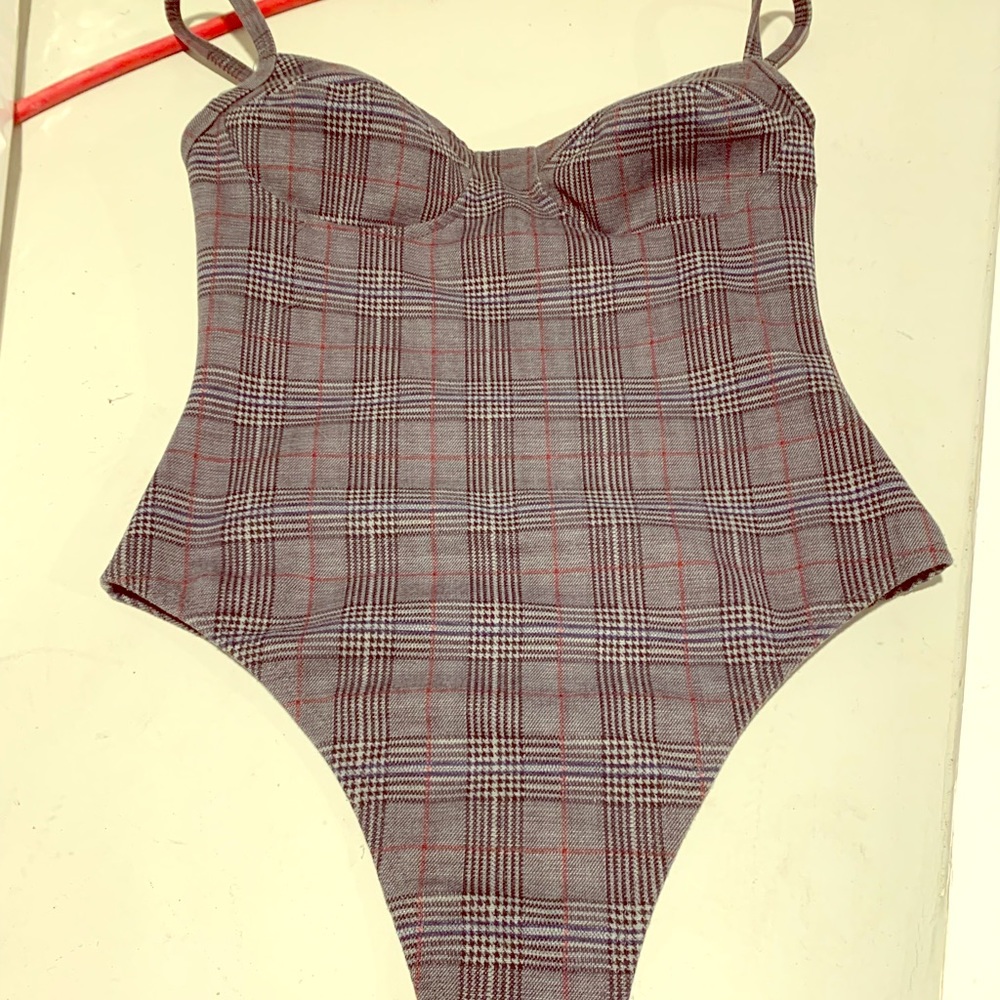 Dollskill plaid bodysuit